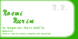 noemi murin business card